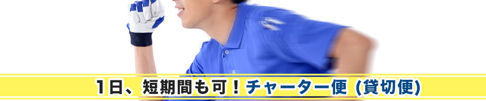 1日、短期間も可！チャーター便 (貸切便)